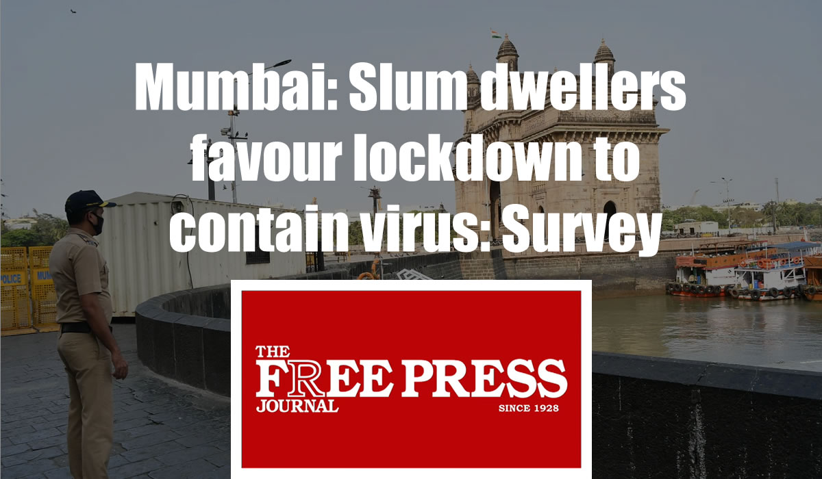 Slum dwellers favour lockdown