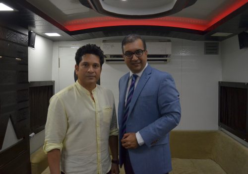 Master Blaster Sachin Tendulkar and Dr. Nishant Kumar