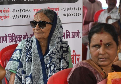 A senior citizen at Eyebetes @ Thane 2019